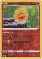 Castform Sunny Form 022/198 reverse holo  Chilling Reign, Ophalen of Verzenden, Nieuw, Losse kaart, Foil