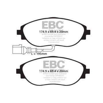 EBC 2015+ Volkswagen GTI/Golf R (Mk7) Bluestuff Front Brake, Ophalen of Verzenden, Nieuw