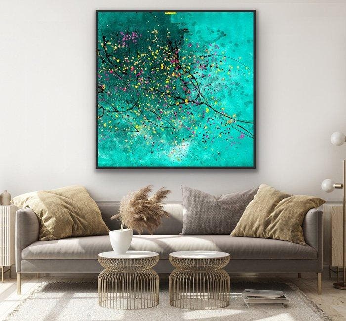 Laura Pinchete - Naturaleza (cuadrado) III XL, Antiek en Kunst, Kunst | Designobjecten