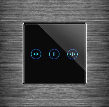 TOUCH SCHAKELAAR | ALUMINIUM | ZWART | ROLLUIK | WIFI, Ophalen of Verzenden, Nieuw