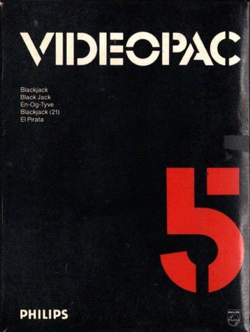 Philips Videopac 5 Blackjack (In doos), Verzenden, Zo goed als nieuw