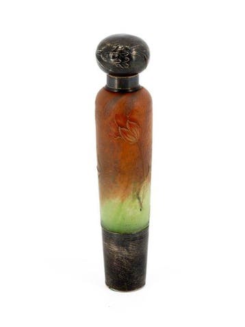 Daum - Vaas - Polychroom cameo-glas - Parfumfles, Antiek en Kunst