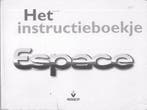 1998 Renault Espace instructieboekje Nederlands, Auto diversen, Handleidingen en Instructieboekjes, Verzenden