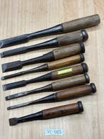 Japanse timmerbeitelset YC85 – 8 stuks (inclusief ronde