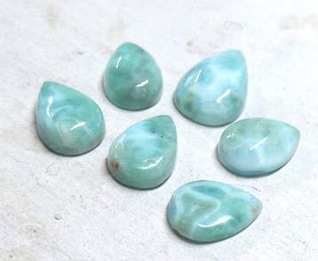 Prachtige partij Larimar - 100% natuurlijk - Cabochon- 7.55