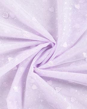 Tule Mesh Hartjes Lila, Nieuw, Paars