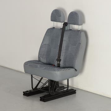 Officenow bankje, grijs / zwart, 86 x 55 cm, Ophalen of Verzenden, Nieuw in verpakking