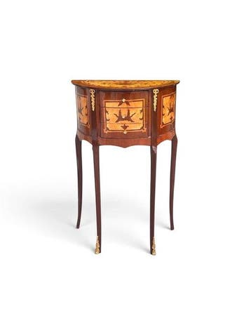 Bijzettafel - Hout, Metaal - Louis XV-marquetterij