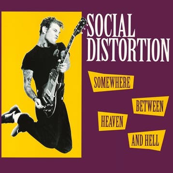 lp nieuw - social distortion - SOMEWHERE BETWEEN HEAVEN A..., Verzenden, Zo goed als nieuw, Overige formaten