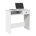 vidaXL Bureau 80x40x75 cm bewerkt hout wit, Huis en Inrichting, Bureaus, Verzenden, Nieuw