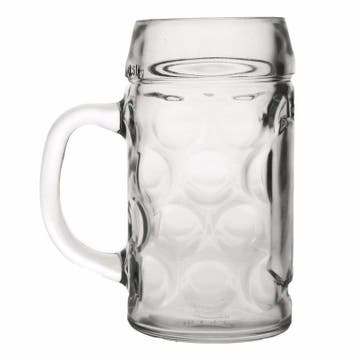 1x stuks Bierpullen/Bierglazen van een halve liter - Bierf.., Ophalen of Verzenden, Nieuw