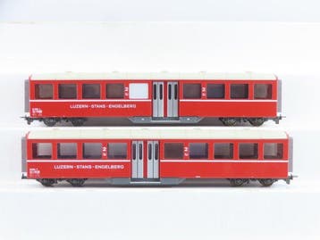Bemo H0m - 3257 525/3257 526 - Modeltrein personenwagen (2), Nieuw