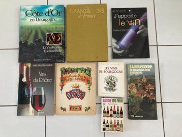 Michel Dovaz, Pierre Poupon, e.a. - Lot livres de vin, Antiek en Kunst