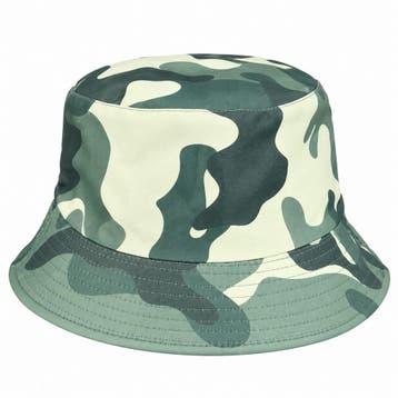 Bucket Hat Hoedje - Camouflageprint - Groen, Nieuw