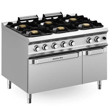 Fornuis + Oven | DOMINA PRO 900 | Gas | 6 Branders (3x 7kW +, Verzenden, Nieuw in verpakking