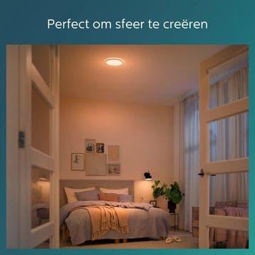 Philips Superslim 27K Plafonniere - LED - 15W - Wit -, Verzenden, Nieuw