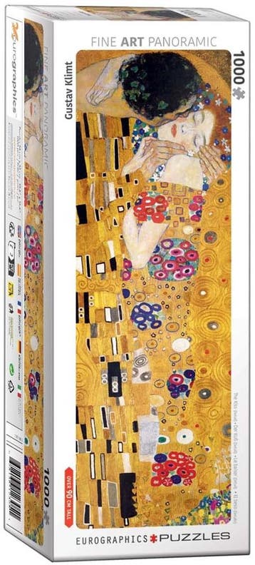 Gustav Klimt - The Kiss Panorama Puzzel (1000 stukjes) |, Verzenden, Nieuw