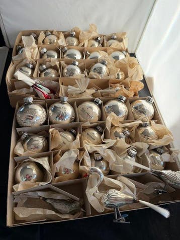 Kerstboomversiering (36) - Glas, Metaal, Plastic - 36, Nieuw