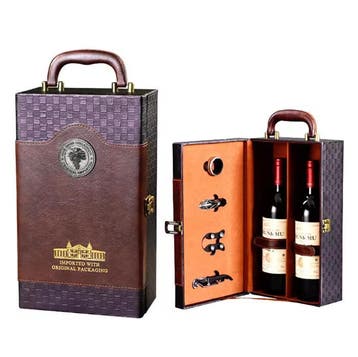 Wijn Cadeaubox 1 Fles – Luxe Geschenkdoos met Accessoires, Verzenden, Nieuw