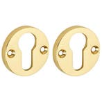 Set van twee PC-plaatjes Elegant BB messing ongelakt, Verzenden, Nieuw