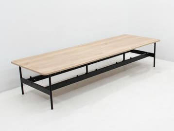 Bijzettafel - salontafel - 44x217x73cm(hxbxd) - 4-poot zwart, Huis en Inrichting, Tafels | Bijzettafels, Ophalen of Verzenden