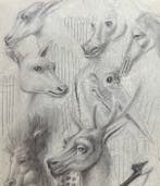 Ismael de La Serna (1898-1968) - Study of animal heads -