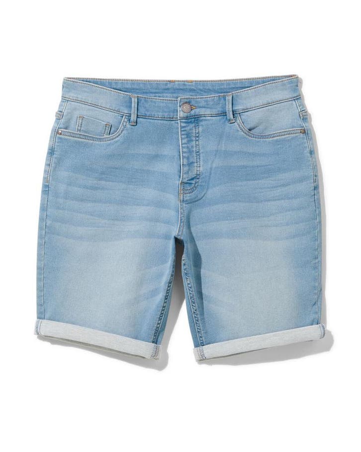 HEMA Heren short jogdenim lichtblauw, Kleding | Heren, Overige Herenkleding, Nieuw, Verzenden