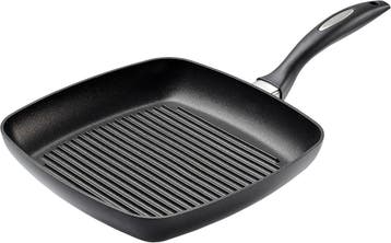 Bakpan 27cm inductie - retourdeal 41% korting, Ophalen of Verzenden, Zo goed als nieuw, Aluminium