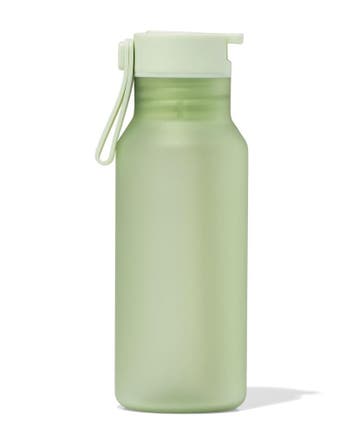HEMA Waterfles met rietje 430ml groen, Verzenden, Nieuw