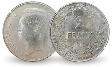 2 Francs 1910-1912 - Koning Albert I, Verzenden