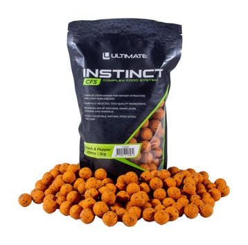 Ultimate Instinct CFS Boilies 20mm 1kg - Peach & Pepper, Verzenden, Nieuw, Overige typen