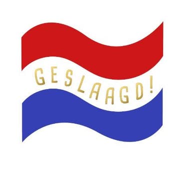 5x Sticker Vlag GESLAAGD (Stickers), Ophalen of Verzenden, Nieuw, Meerdere stickers