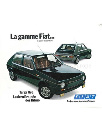 1980 FIAT PROGRAMMA BROCHURE FRANS, Boeken, Nieuw, Author