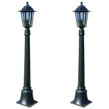 vidaXL Tuinlampen 2 st Preston 105 cm, Verzenden, Nieuw, Aluminium