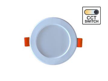 Veiling - 50x 4.9W CCT 3 kleur Inbouwspot waterdicht wit, Nieuw