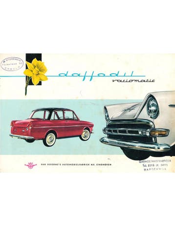 1961 DAF DAFFODIL BROCHURE NEDERLANDS, Nieuw, Author