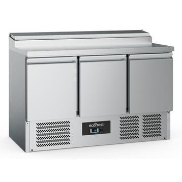 Ecofrost Saladette | 392L | RVS | 3 deurs | 8x 1/6 GN | Stat, Ophalen of Verzenden, Nieuw