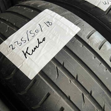 4 x Kumho 235-50-18 Zomerbanden 5mm, 18 inch, Gebruikt, Ophalen of Verzenden, 235 mm