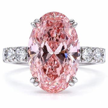 Zonder minimumprijs - Ring - 18 karaat Witgoud - 9.01ct. tw., Nieuw