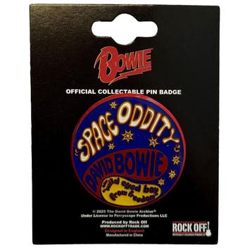 David Bowie Space Oddity - Pin officiële merchandise, Ophalen of Verzenden, Nieuw, Kleding