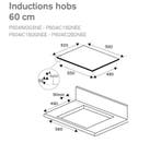 Inductie kookplaat 60cm Bertazzoni, Verzenden, Nieuw, 4 kookzones, Inbouw