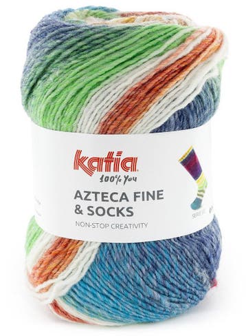 Katia Azteca Fine &amp; Socks - 51 Nordic Bright - Superwa, Ophalen of Verzenden, Nieuw