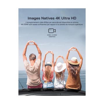 WOLFGANG Dual Color actiecamera 4K 60fps 24MP GA420 wifi..., Verzenden, Nieuw