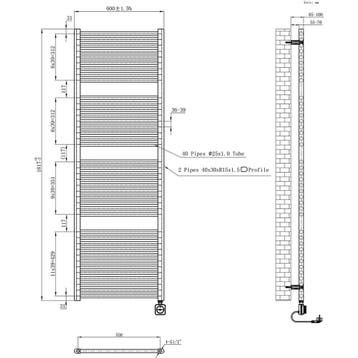 Wiesbaden Elara Elektrische Radiator - Smart WiFi -, Doe-het-zelf en Verbouw, Verwarming en Radiatoren, Ophalen of Verzenden, Nieuw