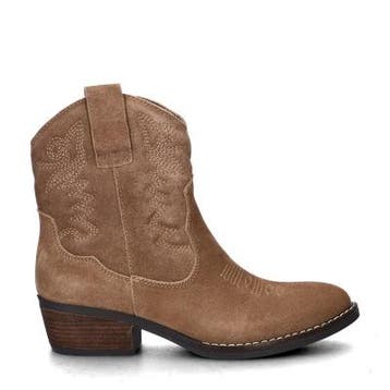 Nelson cowboylaarzen voor dames in het Taupe, Overige kleuren, Verzenden, Overige typen, Nieuw