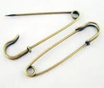 Metalen kiltspeld 70 x 18 x 6mm geel koper kleur pin c.a...., Ophalen of Verzenden, Nieuw, Overige typen