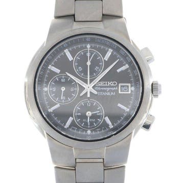 Seiko - Chronograph Alarm Titanium - Zonder minimumprijs -