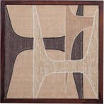 WOOOD Anno Wanddeco - Katoen/Hout - Naturel/Bruin, Verzenden, Nieuw