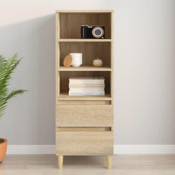 vidaXL buffetkast 40x36x110 cm bewerkt hout sonoma eiken, Huis en Inrichting, Kasten | Buffetkasten, Minder dan 50 cm, Verzenden