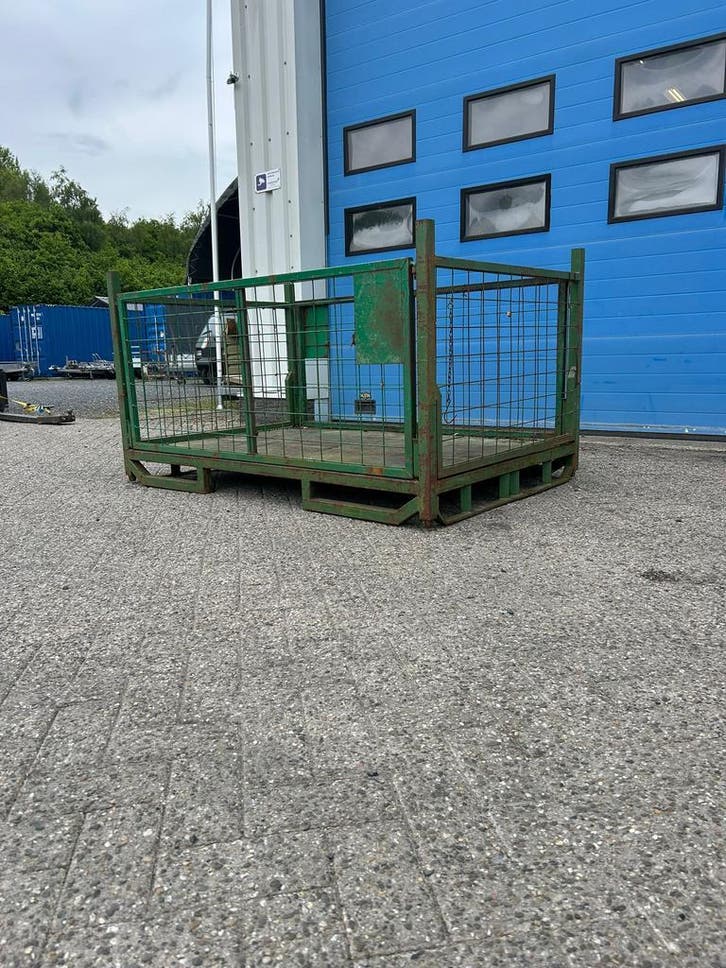 Gaascontainer, Inklapbaar, Gitterbox, Gaasbak, Container,, Doe-het-zelf en Verbouw, Kratten en Dozen, 100 cm of meer, Gebruikt